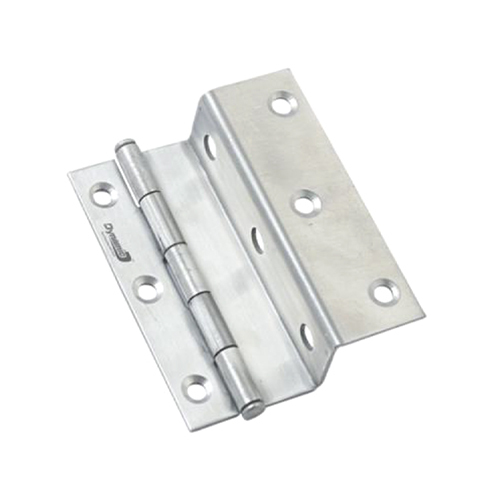 Deluxe Quality Steel L Hinges - Stainless Steel, Various Sizes Available, Silver | Heavy-Duty Application for Doors, Gates, and Furniture