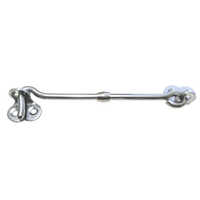 Heavy Steel Fancy Gate Hook - Stainless Steel, Various Sizes From 2 To 6 Inches, Silver Color, Ideal For Door Fittings