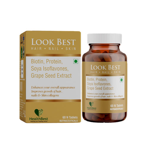 Biotin Protein Soya Isoflavones Grape Seed Extract Capsules