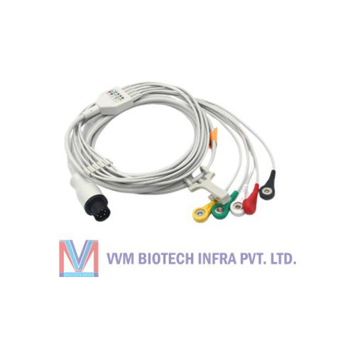 5 Lead ECG Compatible Cable