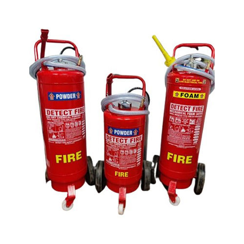 Red Trolley Type Fire Extinguisher