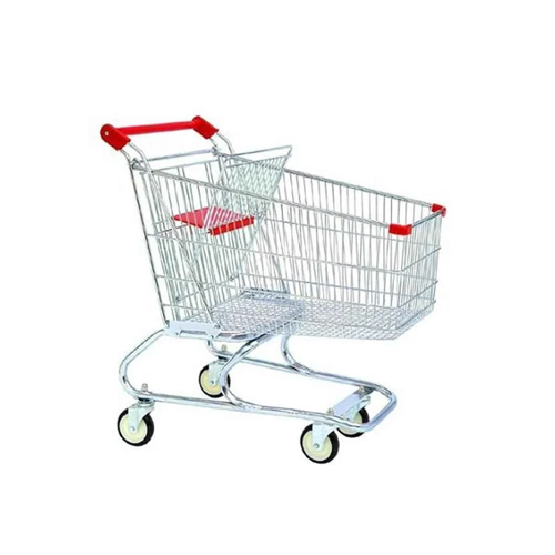 Supermarket Platform Trolley - Color: Silver
