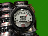 GEMTECH Differential Magnehelic Pressure Gauge Range 0-6 MM