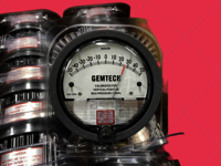 GEMTECH Differential Magnehelic Pressure Gauge Range 0-50 MM