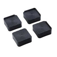 Square Plastic Fridge Stand - Color: Black