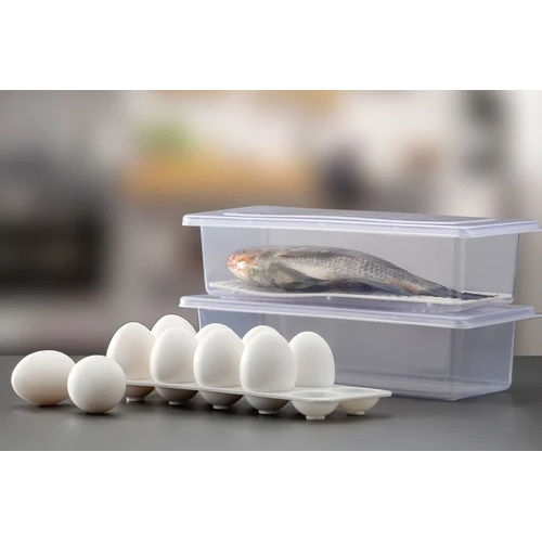 Transparent Fish Plastic Storage Container