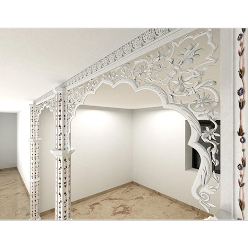 Mandir Front Elevation