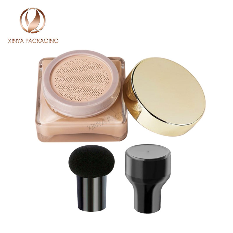 15g square thick replaceable bb cushion foundation glass bottle skincare makeup cosmetic packaging