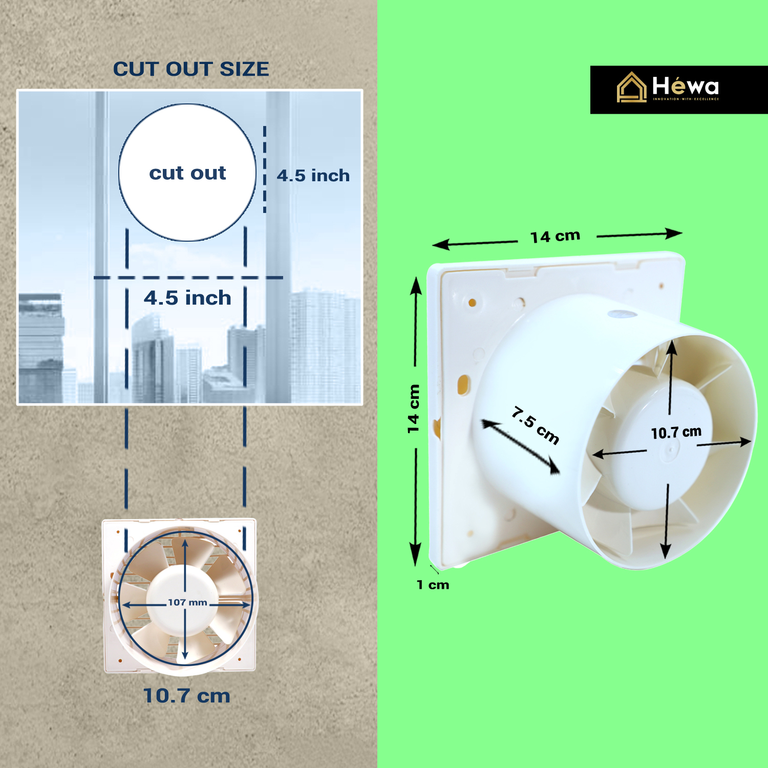 4 inch Exhaust Fan (100MM)
