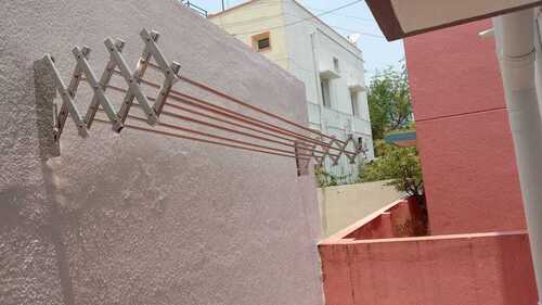 Wall mounted cloth drying hangers in Changalpattu