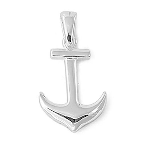 925 Sterling Silver Silver Anchor Pendant Jewelry For Women