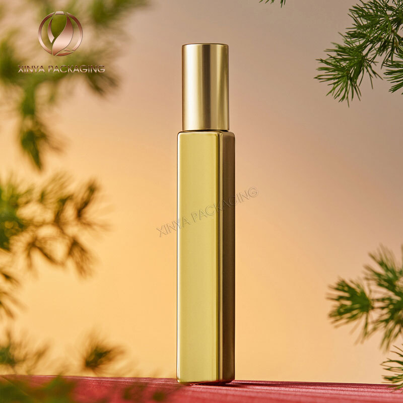 10ml square round thick Glass Bottle perfume pump spray toner roller spliter sample bottle for skincare cosmetic packaging personal care