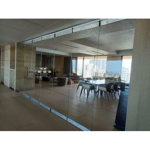 Glass Sliding Folding Partition