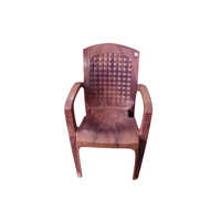 Brown Plastic Chair - Pvc Plastic, Lightweight Design, Durable And Modern Style