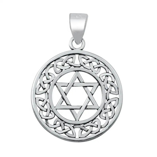 925 Sterling Silver Handmade Zodica Star Pendant Jewelry Gift For Women