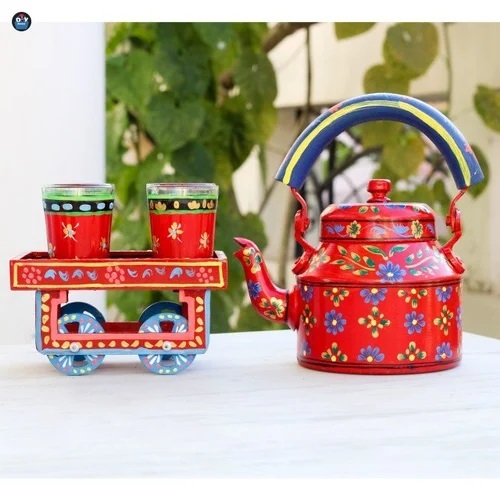 Silver Round Aluminium Tea Kettle