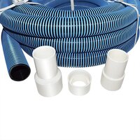 Bluewave 12 Meter Length And 38 Mm Eva Swimming Pool Hose Pipe - Color: Blue