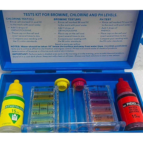 Bluewave 1 Set Ph Chlorine Water Quality Test Kit Hydrotool Testing Kit Accessories For Swimming Pool - Color: Yellow Red