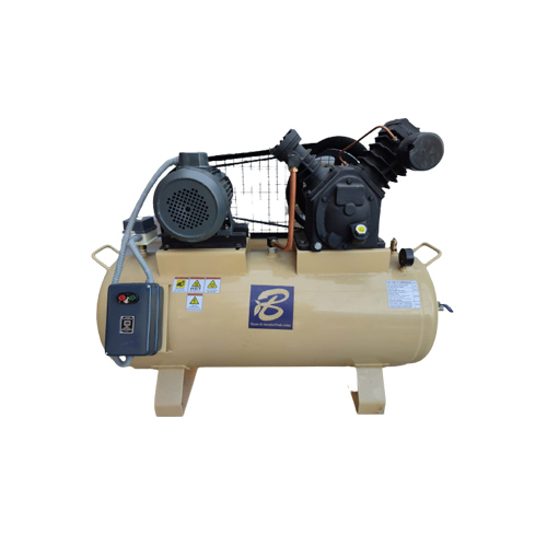 Belt Driven Single Stage Air Compressor - Stainless Steel Body, Lubricated Operation | Mute Technology for Quiet Performance