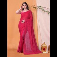 gorgette  saree