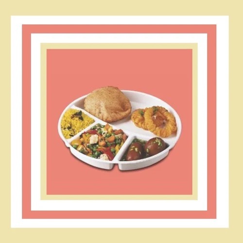 Plastic Plain Round Partition Dish