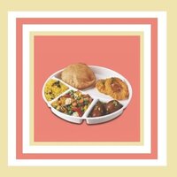 Plastic Plain Round Partition Dish