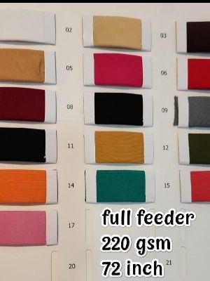 Full Feeder Cotton Lycra Fabric /all feeder