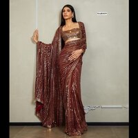 gorgette   saree