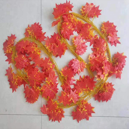 Eco-Friendly Decorative Plastic Maple Leaves