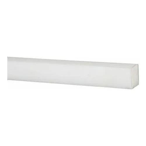 White Delrin Square Rod