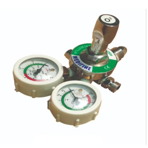 Double Gauge Oxygen Flowmeter With Regulator