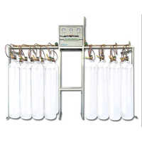 Brass, Stainless Steel Oxygen Cylinder Manifold - Stainless Steel, Rectangular, Wall Mounted, 200-220 V, 60 Hz, Iox-15 Regulator, 4-6 Kg Outlet Pressure, 2500 Lpm Flow | Suitable For Hospitals, Clinics, Industry, Fully Automatic Operation, 99.99% O2 Purity, Digital Display