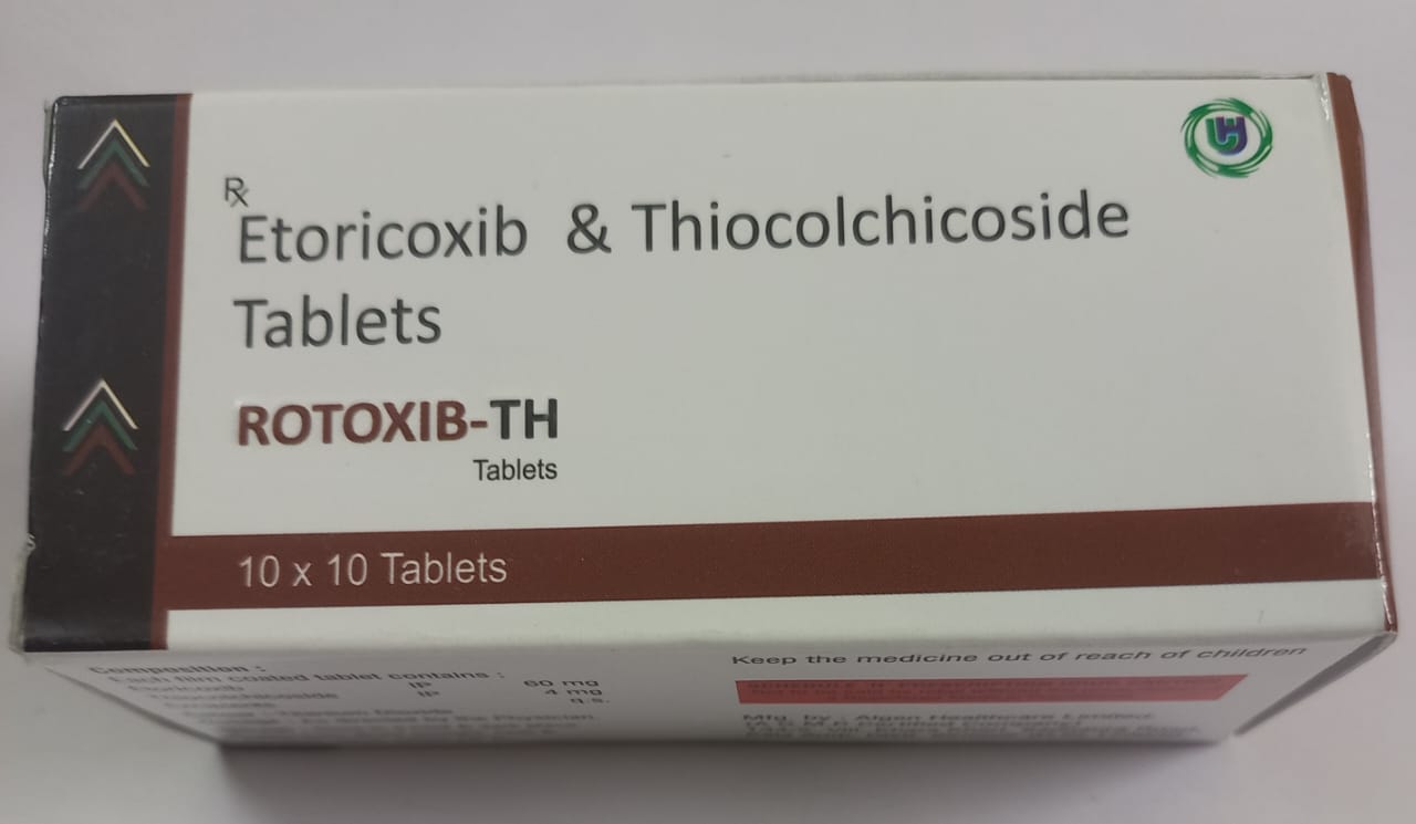 Tablets Rotoxib Th Etoricoxib 60 Mg & Thiocolchicoside 4 Mg Tab