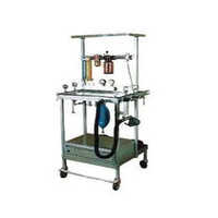 Advanced Medical Anaesthesia Machines - Stainless Steel, Adjustable Height, Metallic Silver, 150w, Analog Dial Display | Semi-automatic, Durable, Portable, Storage Drawer