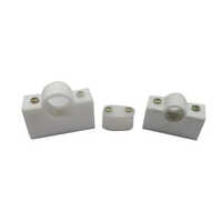 Polished 12mm Plastic Saddles - 25mm Diameter, 40mm Length, White Color | Supports Pipes, Enhanced Gas And Liquid Distribution, Rigid Flexibility