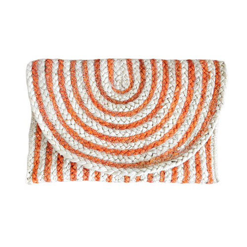 KFT-42 Braided Jute Clutch Jute Bag