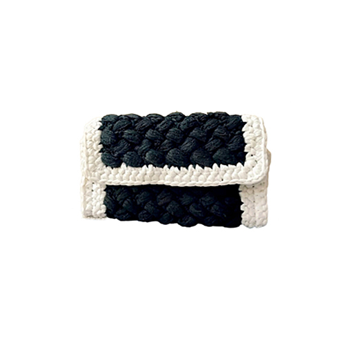 KFT-34 Chindi Crochet Clutch Bag