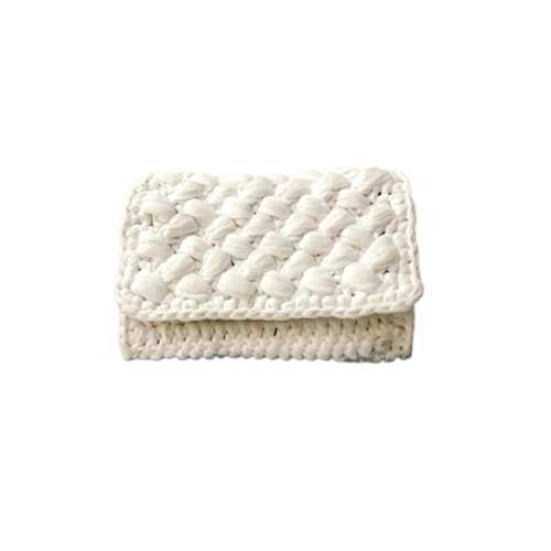 KFT-35 Chindi Crochet Clutch Bag