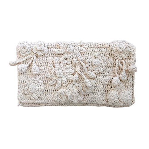 KFT-36 Cotton Crochet Clutch Bag