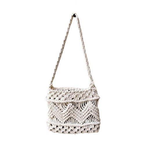 KFT-88 Cotton Macrame Crochet Clutch Bag