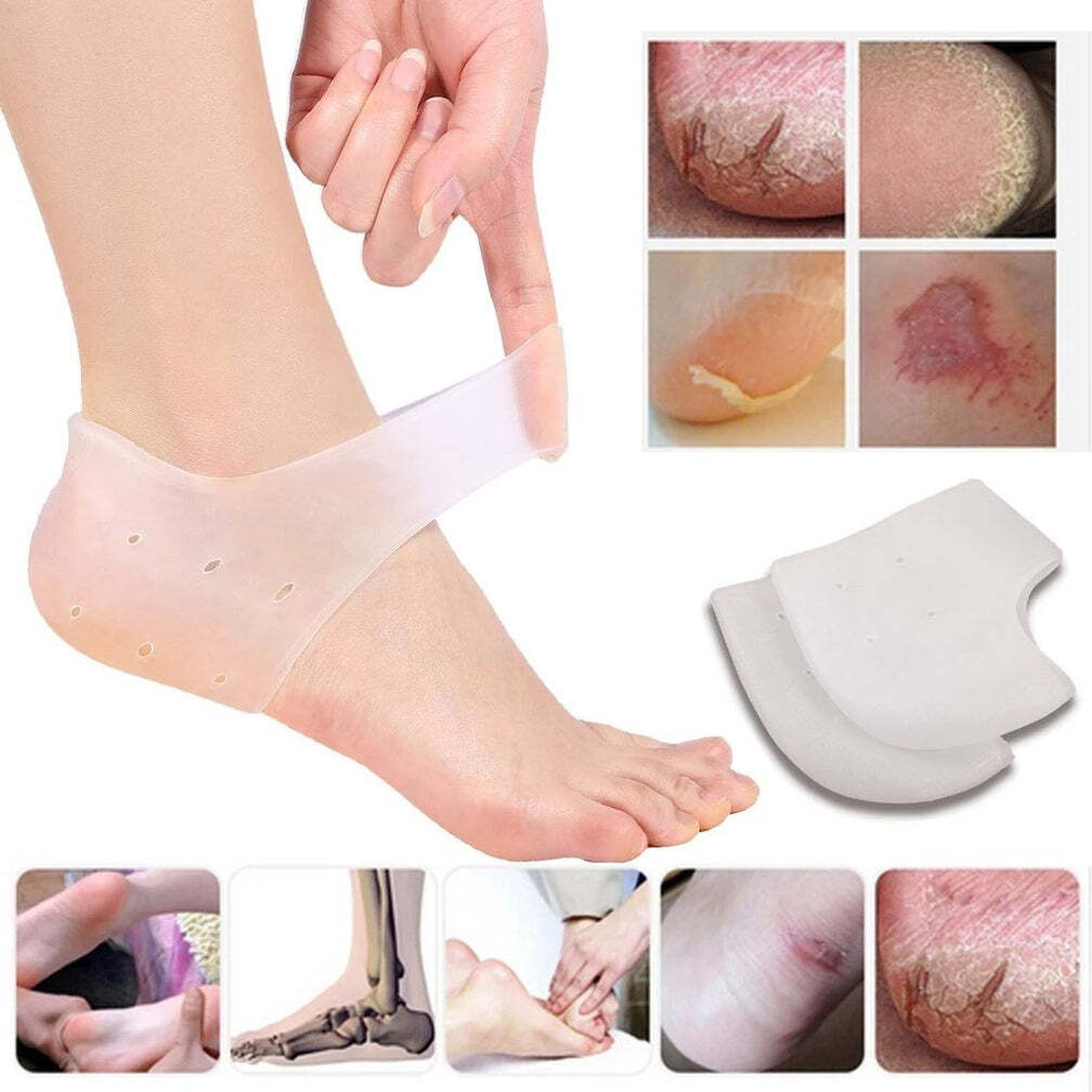 MOISTURIZING SKIN SOFTENING SILICONE GEL FOR DRY CRACKED HEEL REPAIR (MULTICOLOUR) (0339)