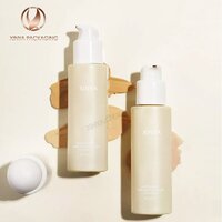 30ml round ball cap pump glass bottle foundation concealer sunscreen lotion primer skincare beauty makeup cosmetic packaging