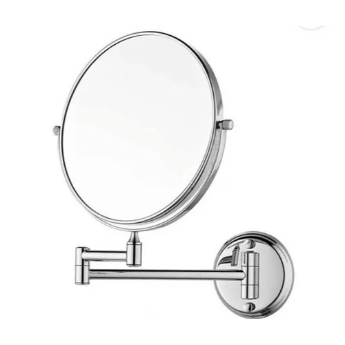 Silver Wall Mounted Shaving Mirror