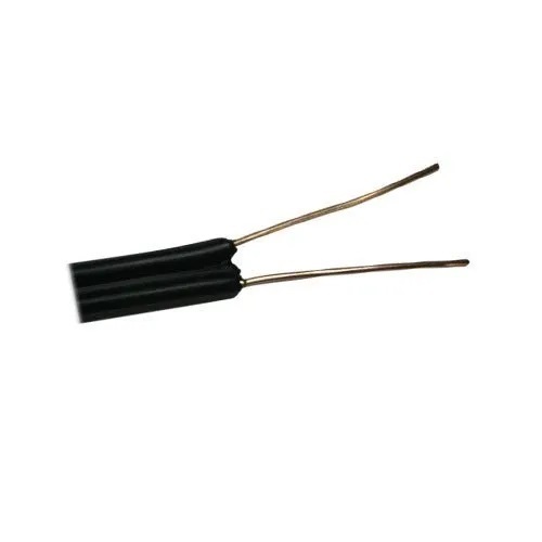 2 Pair Drop Wire - PVC Insulation, 0.5mm Diameter, 90m Length | Features include Black Color, Telephone Cable Usage, Rated Voltage 1.1V