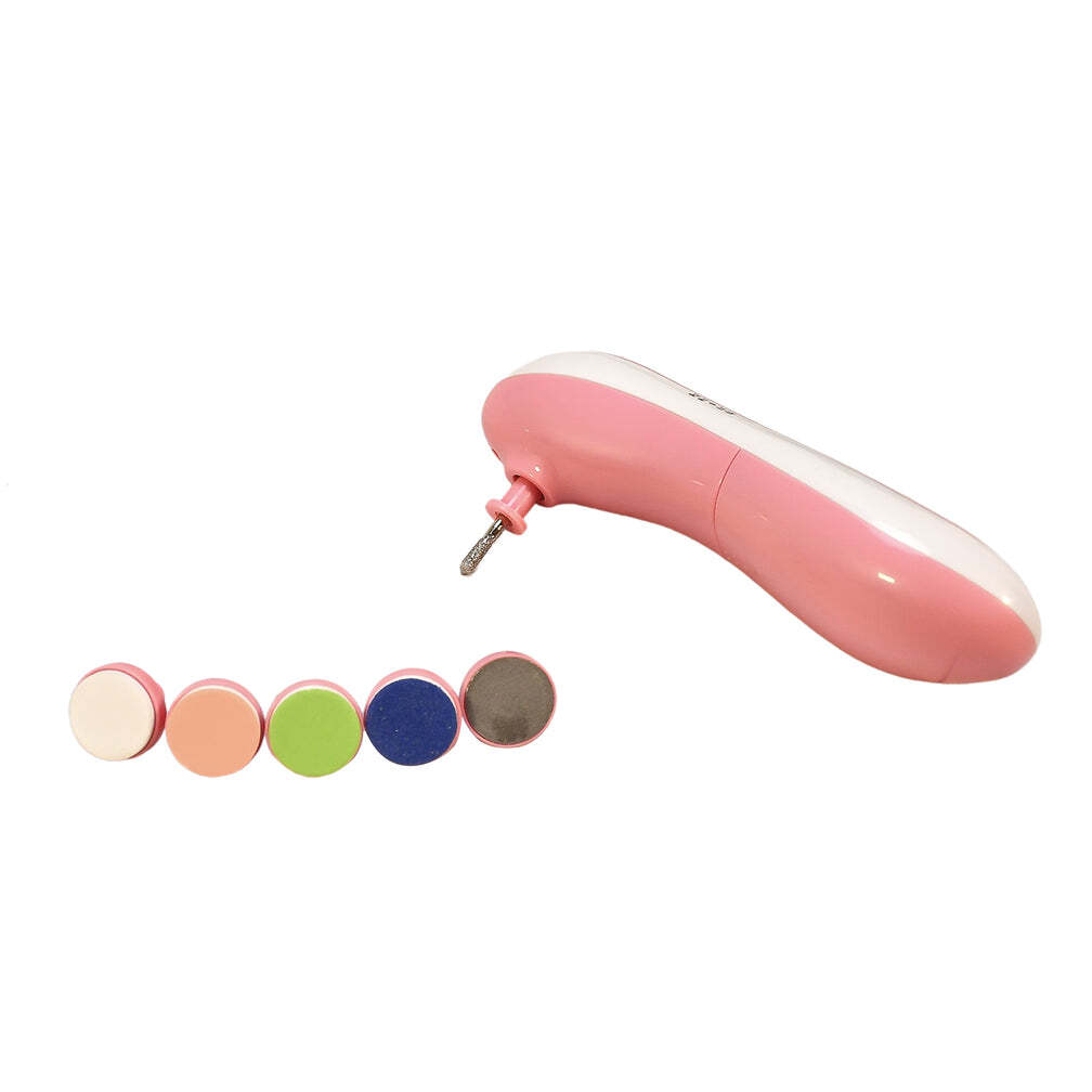 ELECTRIC BABY NAIL TRIMMER WITH GRINDING HEADS FOR NEWBORN INFANT AND TODDLER