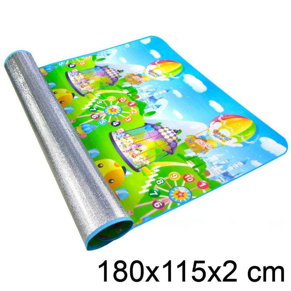 WATERPROOF SINGLE SIDE BABY PLAY CRAWL FLOOR MAT FOR KIDS PICNIC SCHOOL HOME