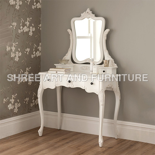 FSDT003 Antique French Dressing Table with Mirror
