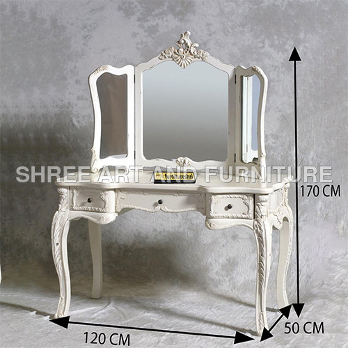 FSDT004 Antique French Dressing Table with Mirror