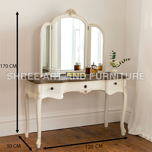 FSDT014 Antique French Dressing Table with Mirror