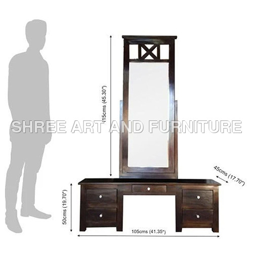 FSDT036 Sheesham Wood Dressing Table with Mirror